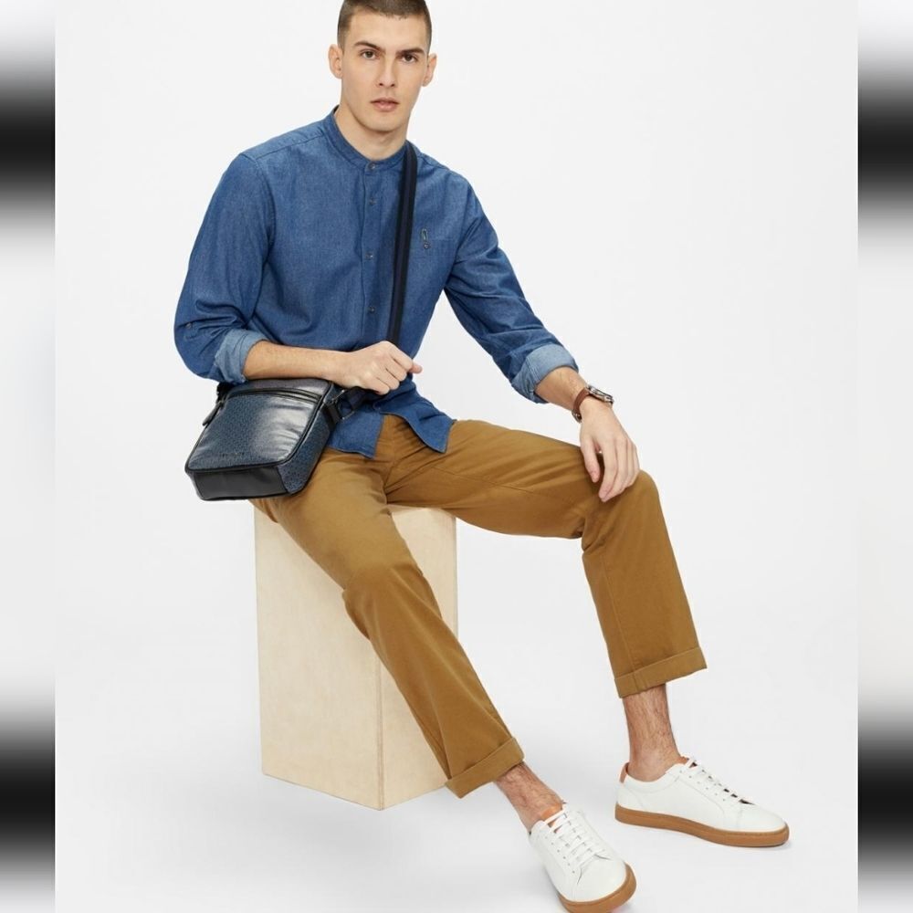 Ted Baker Kurr – Pleated Tapered Trouser Camel